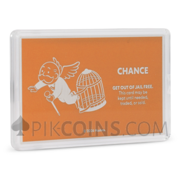 Get Out Of Jail Free - Chance Card Monopoly 2$ 1oz Niue 2026