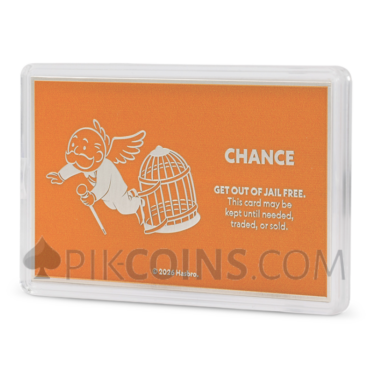 Get Out Of Jail Free - Chance Card Monopoly 2$ 1oz Niue 2026