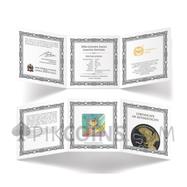 Golden Eagle Limited Edition 5€ 1oz Malta 2026
