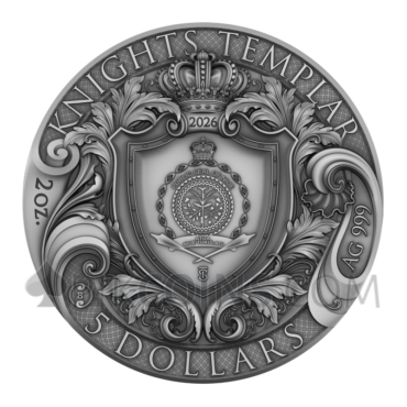 Knights Templar 5$ 2oz Niue 2026