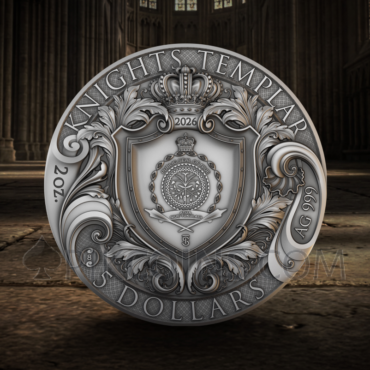 Knights Templar 5$ 2oz Niue 2026