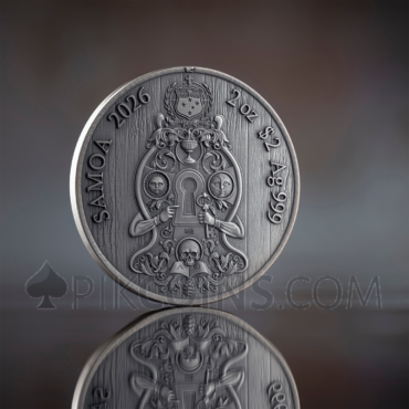 Knights Templar - Secret Societies 2$ 2oz Samoa 2026
