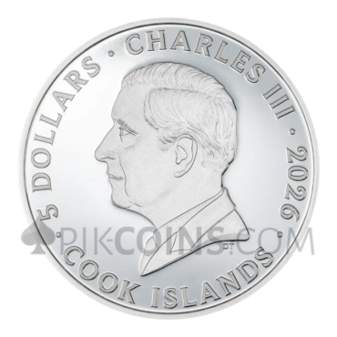 Sloth - Seven Deadly Sins 5$ 1oz Cook Islands 2026