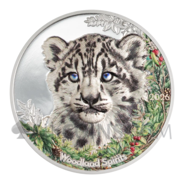 Snow Leopard - Woodland Spirits 500 Togrog 1oz Mongolia 2026