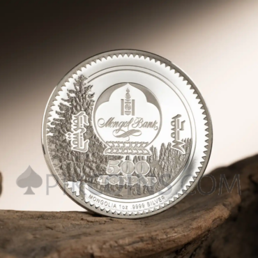 Snow Leopard - Woodland Spirits 500 Togrog 1oz Mongolia 2026