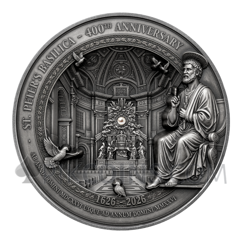 St. Peter's Basilica - Multiple Layer 10$ 400g Samoa 2026 - Image 3