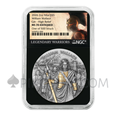 William Wallace - Legendary Warriors 5$ 2oz Niue 2025