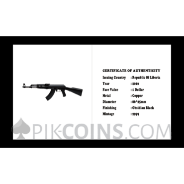 AK-47 Shaped - Blind Box 1$ 15g Copper Liberia 2026