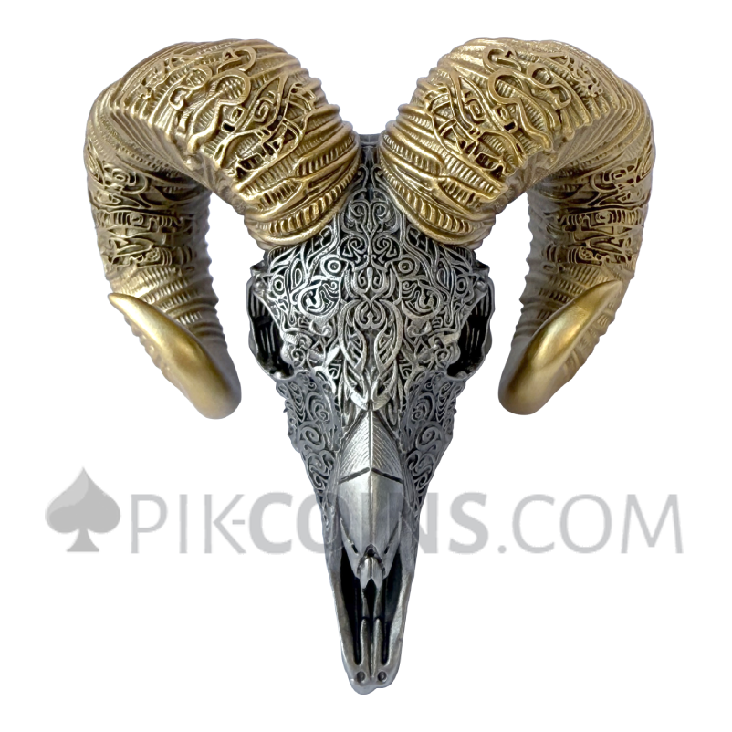 The Sovereign - Carved Skull 3D 2000 Francs CFA 2oz Cameroon 2026
