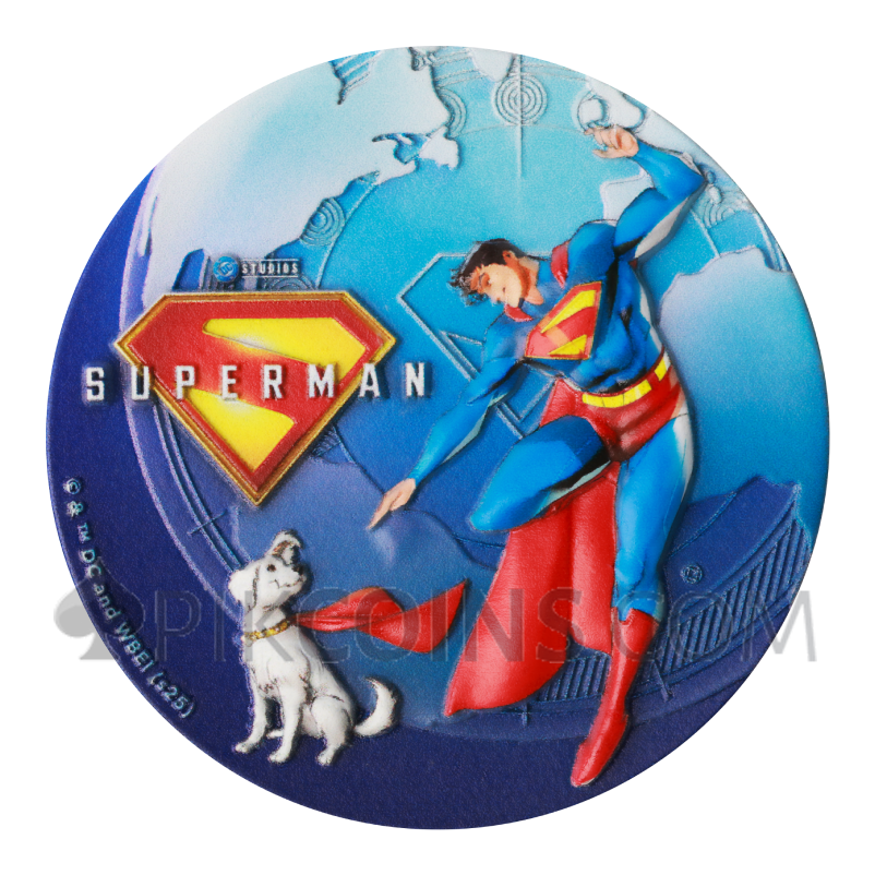 Superman and Krypto 5$ 2oz Niue 2025