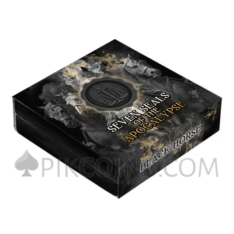Black Horse - Seven Seals of the Apocalypse 7$ 3oz Niue 2026 - Image 6