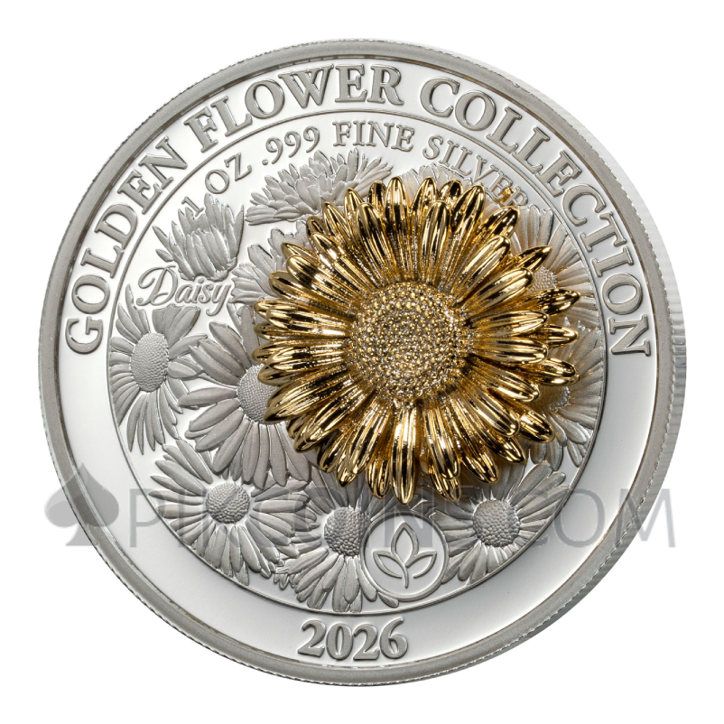 Daisy - Golden Flower Collection 5$ 1oz Samoa 2026 - Image 2
