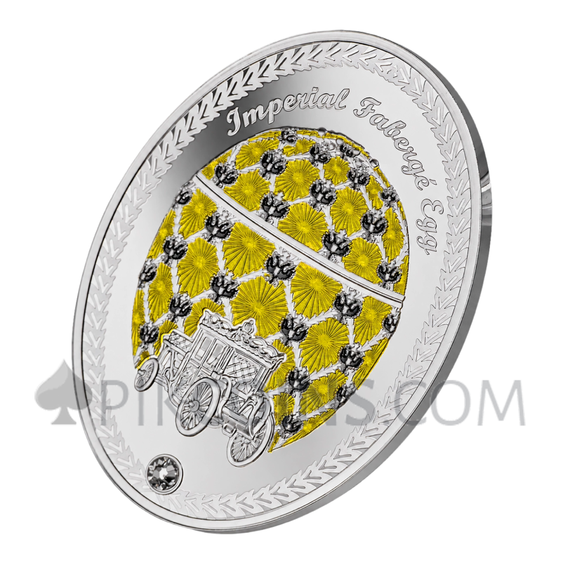 Coronation Egg - Imperial Fabergé Egg 2$ 56,56 g Niue 2026 - Image 4