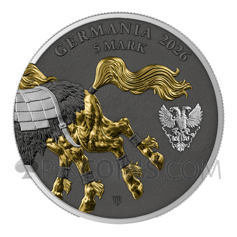 Sleipnir Geminus - Germania Beasts 2x5 Mark 2x1oz Germania 2026 - Image 3