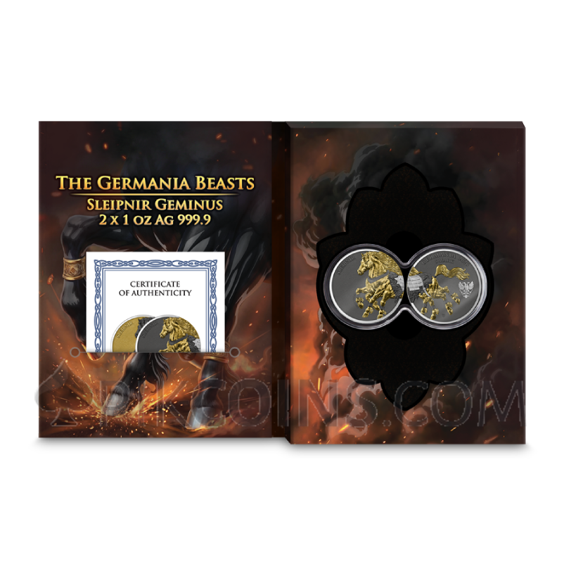 Sleipnir Geminus - Germania Beasts 2x5 Mark 2x1oz Germania 2026 - Image 7