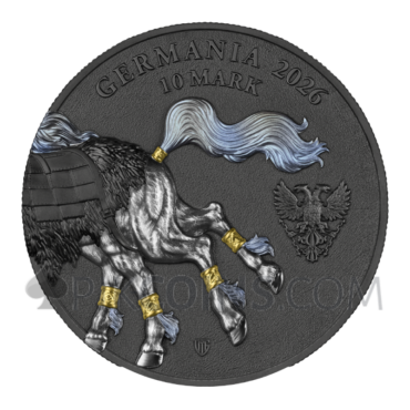 Sleipnir Ultra Double High Relief - Germania Beasts 10 Mark 2oz Germania 2026