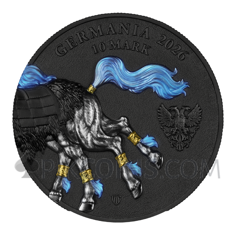 Sleipnir Ultra Double High Relief - Germania Beasts 10 Mark 2oz Germania 2026 - Image 4