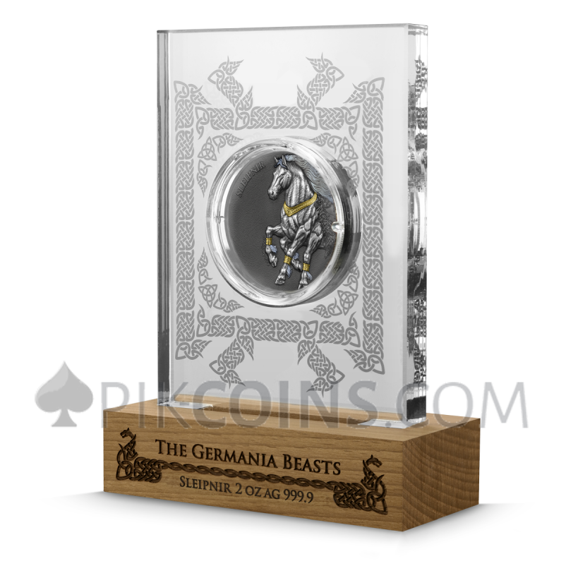 Sleipnir Ultra Double High Relief - Germania Beasts 10 Mark 2oz Germania 2026 - Image 6