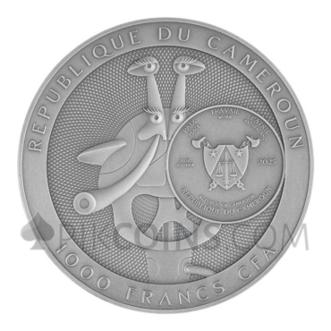 Stanisław Lem - Star Diaries 1000 Francs 2oz Cameroon 2025