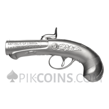 Deringer Philadel Pistol 10$ 1oz Liberia 2026
