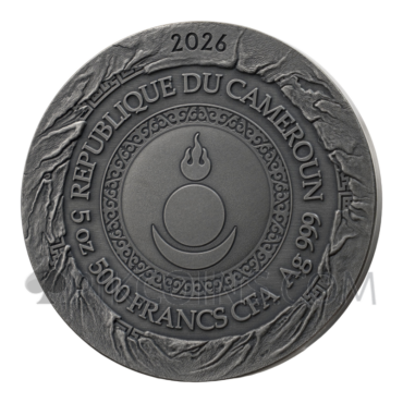 Genghis Khan - Great Commanders 5000 Francs CFA 5oz Cameroon 2026