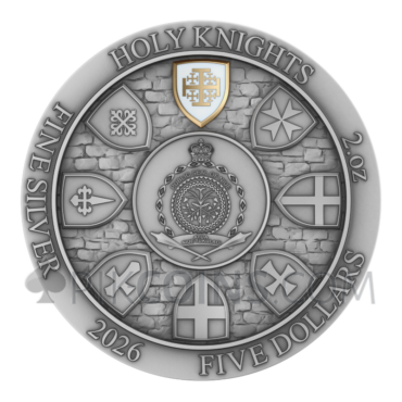 Jerusalem Knights - Holy Knights 5$ 2oz Niue 2026