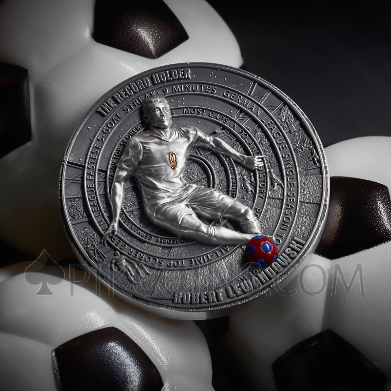 Robert Lewandowski - The Record Holder 5$ 2oz Niue 2025 - Image 10