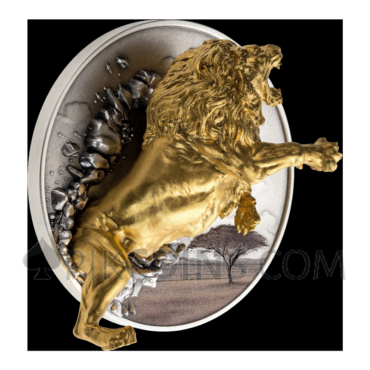 Lion - Dynamic Dimension 100 Francs CFA 5oz Burundi 2026