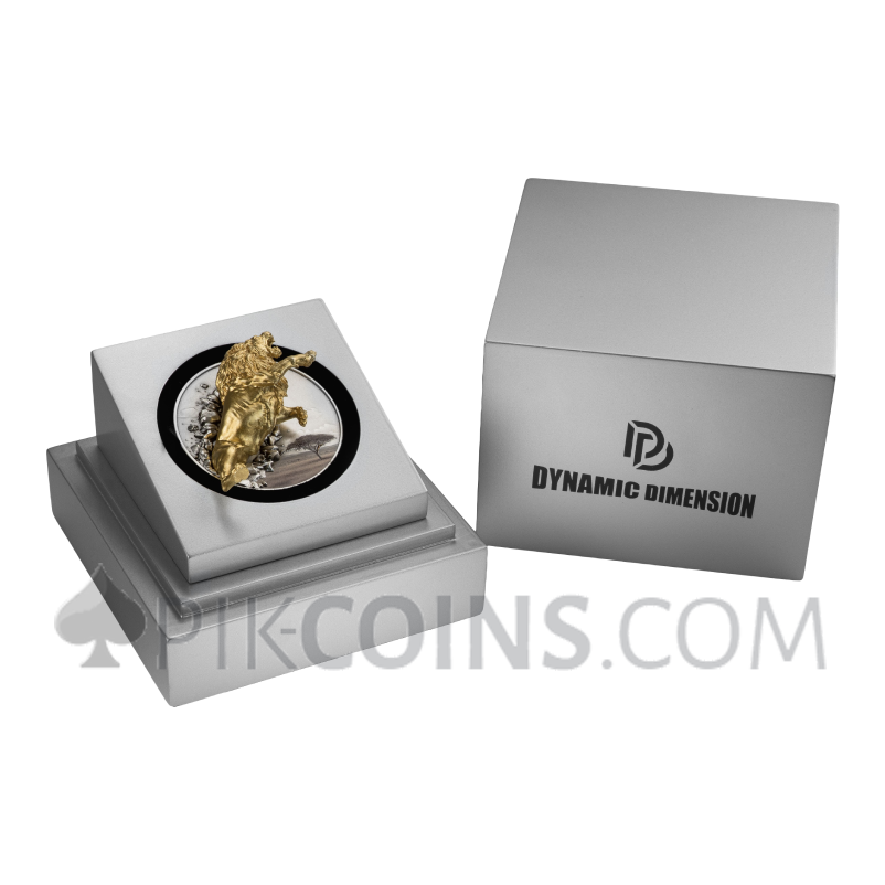 Lion - Dynamic Dimension 100 Francs CFA 5oz Burundi 2026 - Image 6