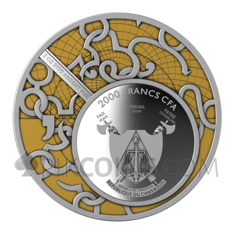 Judgement of Paris - Mythos - Gilded Proof 2000 Francs 2oz Cameroon 2026 - Image 2