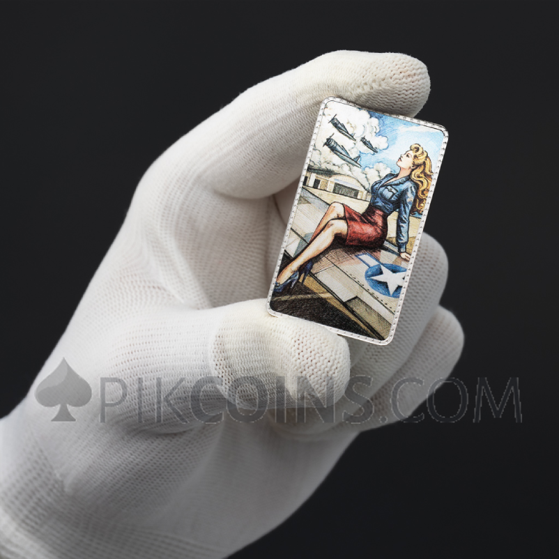 Pin-up Girls I - Silver Bar 2oz - Image 5