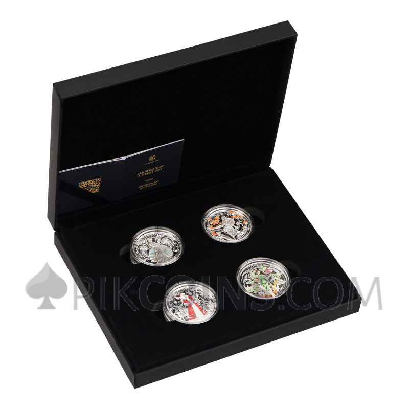 Four Seasons - 4 Coins Set 4x2$ 4x1oz Niue 2025 2026