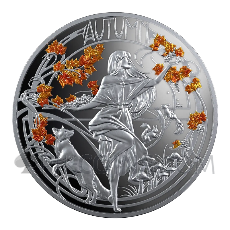 Four Seasons - 4 Coins Set 4x2$ 4x1oz Niue 2025 2026 - Image 4