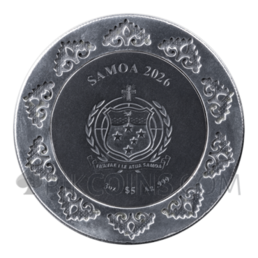 Buddha - The Tree of Life 5$ 3oz Samoa 2026