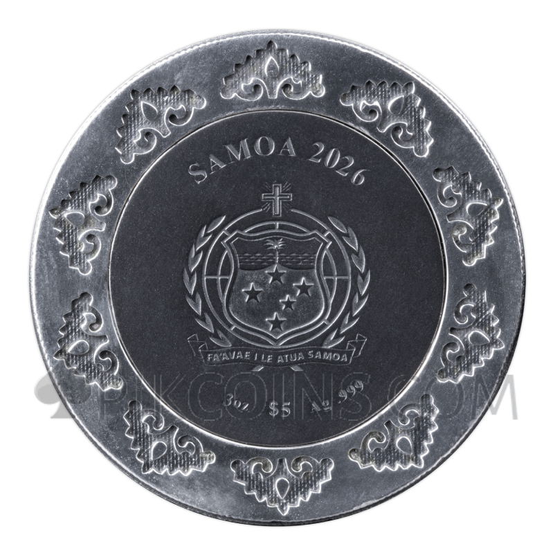 Buddha - The Tree of Life 5$ 3oz Samoa 2026 - Image 2
