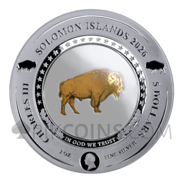 American Buffalo Gold 5$ 2oz Solomon Islands 2026