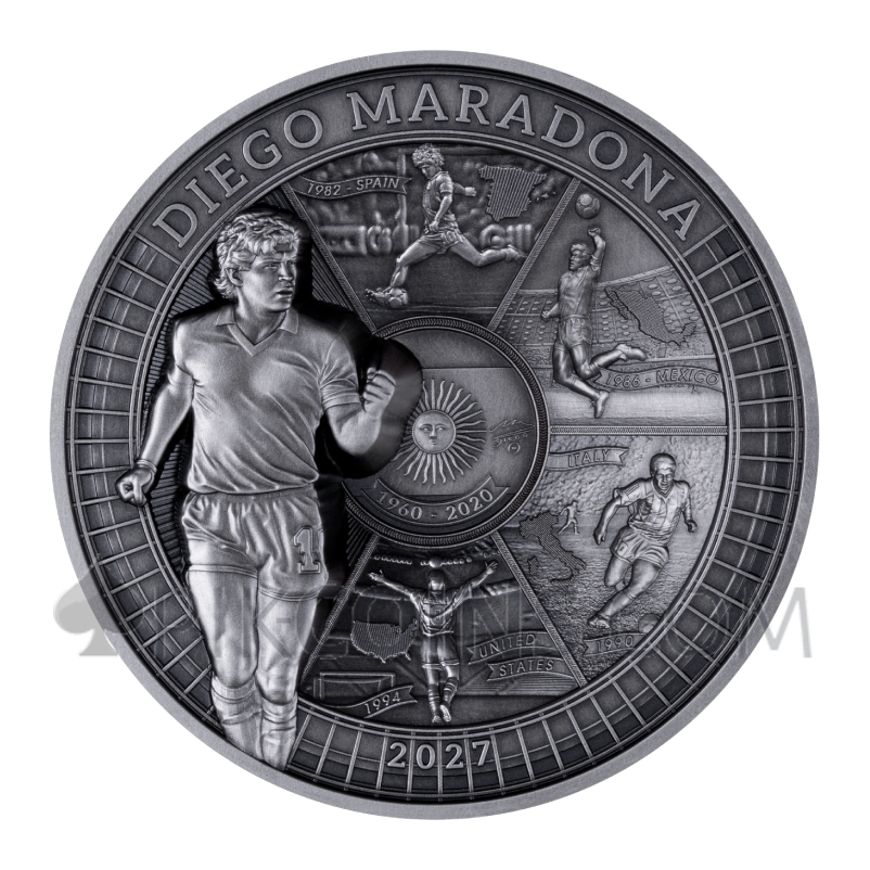 Diego Maradona 10$ 400g Samoa 2027