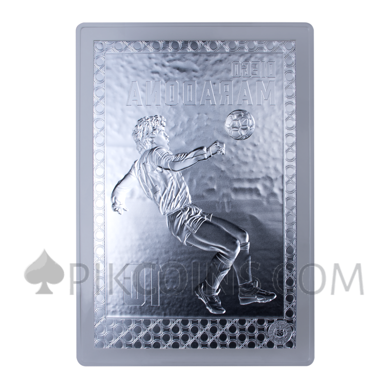 Diego Maradona Poster 5$ 1oz Samoa 2027 - Image 2