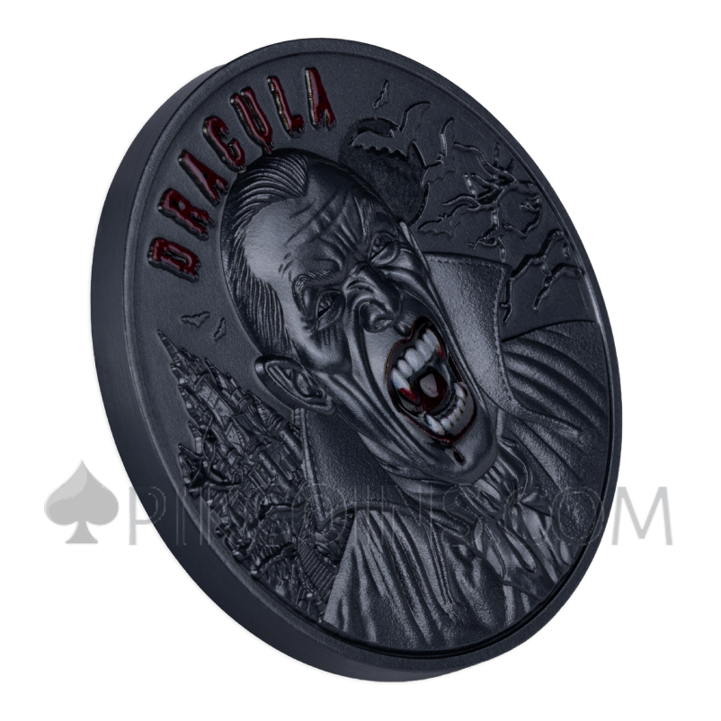 Dracula Awakens in the Dark 5$ 2oz Barbados - Image 5