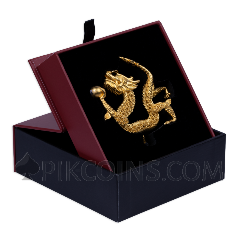 Filigree Dragon - 3D Coin 5$ 2oz Samoa - Image 7