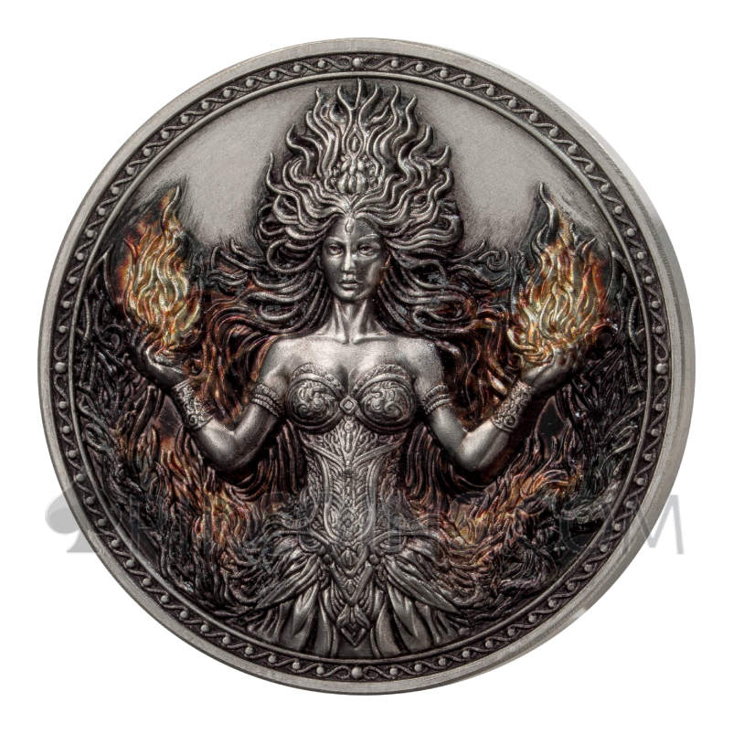 Fire - Four Elements 1oz 5 Cedis Ghana 2026