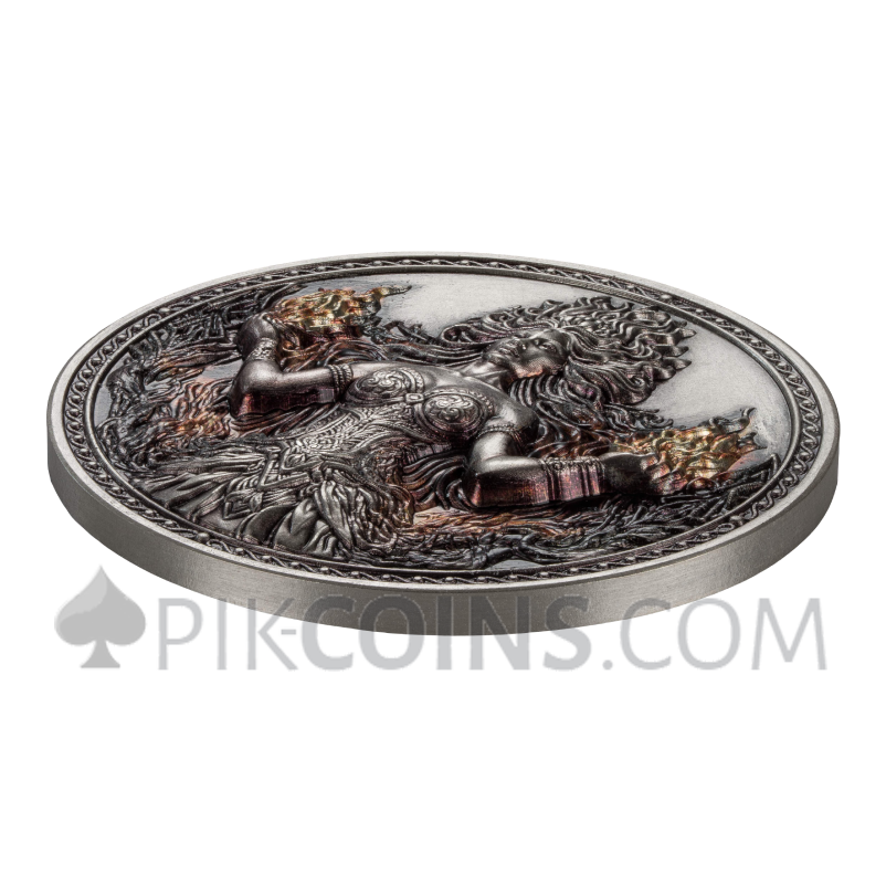 Fire - Four Elements 1oz 5 Cedis Ghana 2026 - Image 3