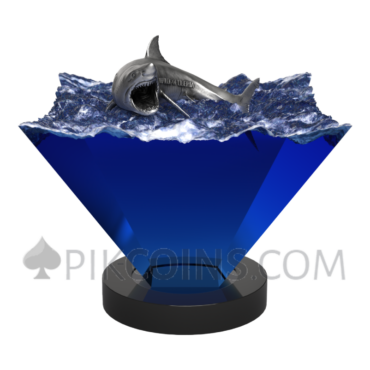 Great White Apex of the Deep Antique Finish 1$ 4g Liberia 2027