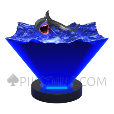 Great White Apex of the Deep Antique Finish 1$ 4g Liberia 2027