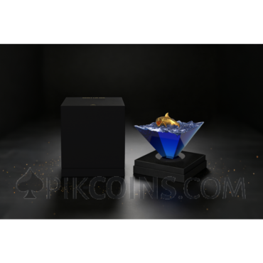 Great White Apex of the Deep Gold Gilded 1$ 4g Liberia 2027