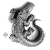 Gustave Crocodile Antique Finish 2000 Francs 2oz Cameroon 2027