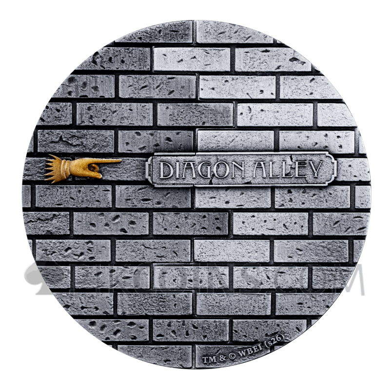 Diagon Alley - Harry Potter 10$ 5oz Samoa 2027 - Image 3