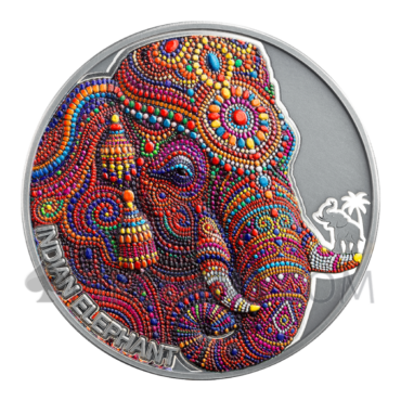 Indian Elephant - Patterns of the World 2000 Francs 2oz Cameroon 2026