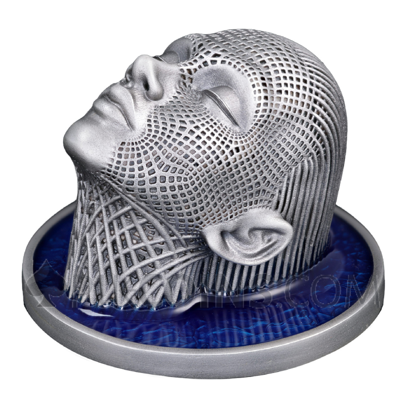 Lady Waterfall - Wireframe Art 2$ 2oz Niue 2026