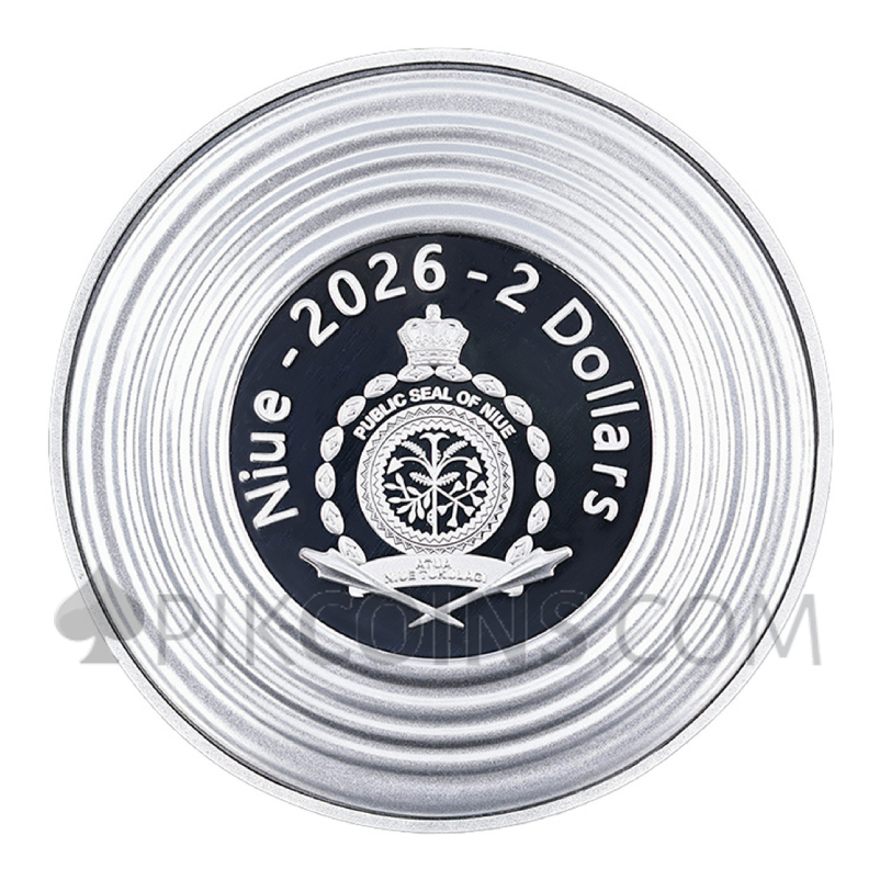 Lady Waterfall - Wireframe Art 2$ 2oz Niue 2026 - Image 2